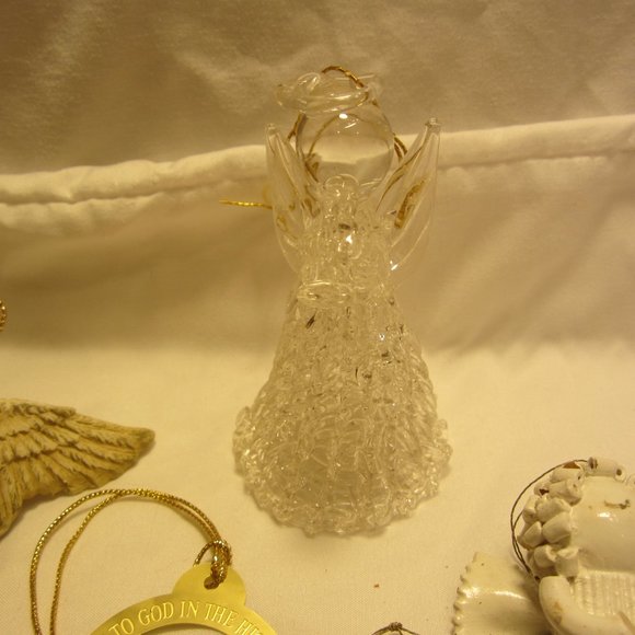 VTG SET OF 6 ANGEL ORNAMENTS, 60'S TO 80'S ERA - Picture 5 of 6